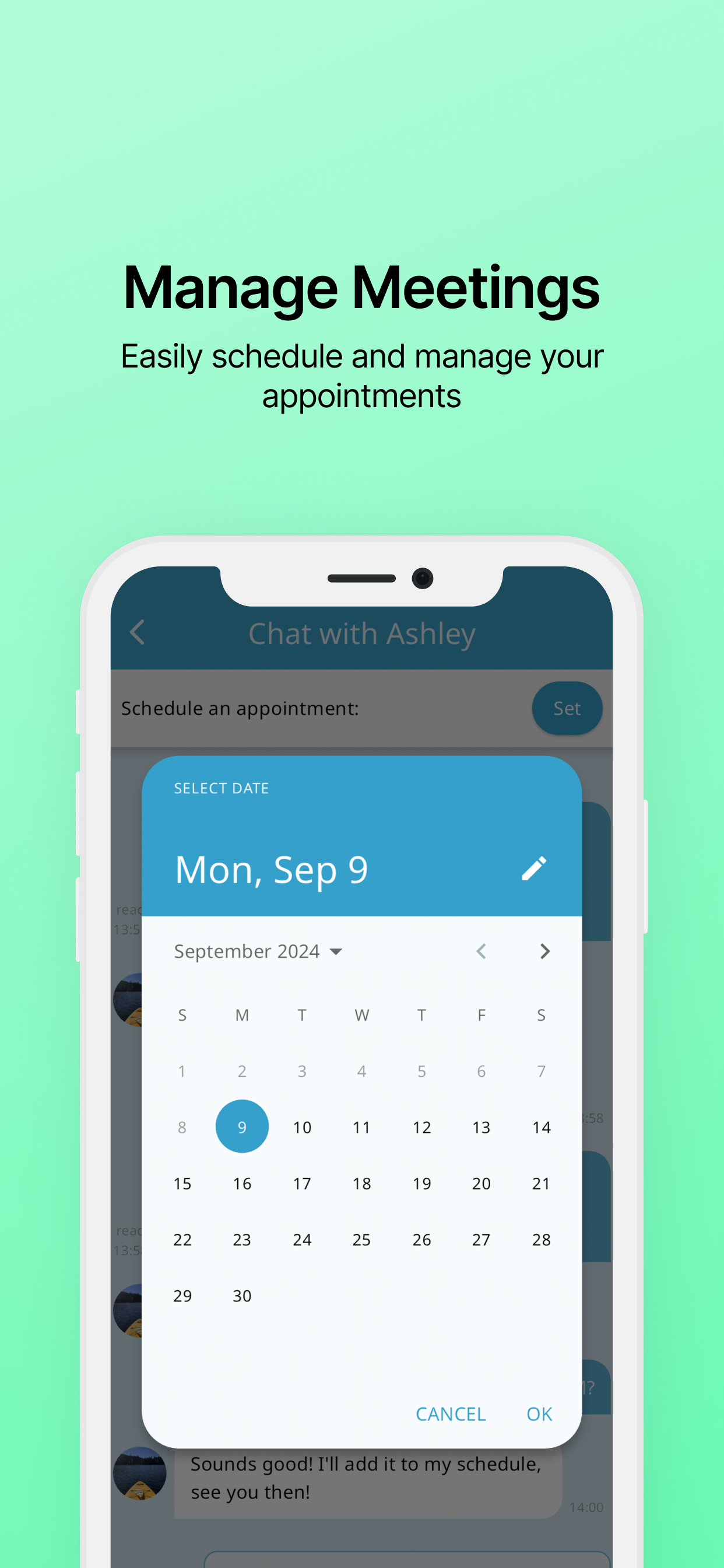 Schedule and Review with Members