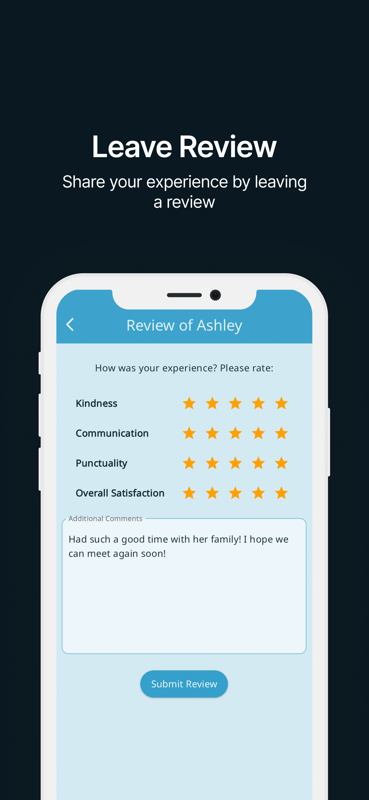 Schedule and Review with Members